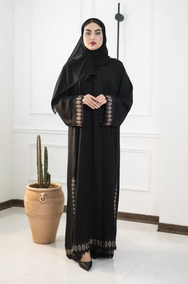 208024 عبای راسته طرح نواردوزی
