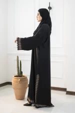 208024 عبای راسته طرح نواردوزی
