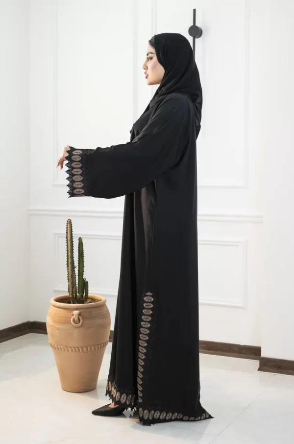 208024 عبای راسته طرح نواردوزی