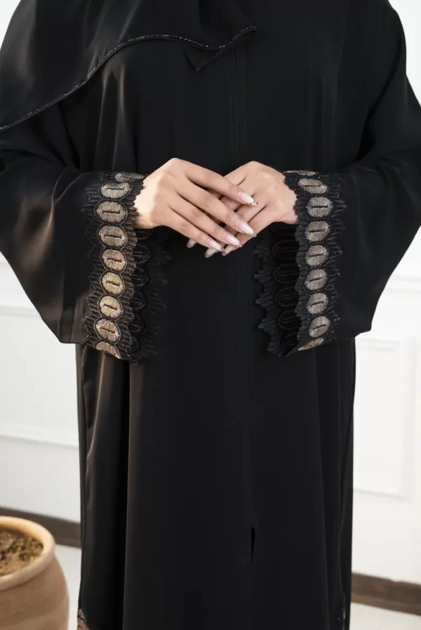 208024 عبای راسته طرح نواردوزی